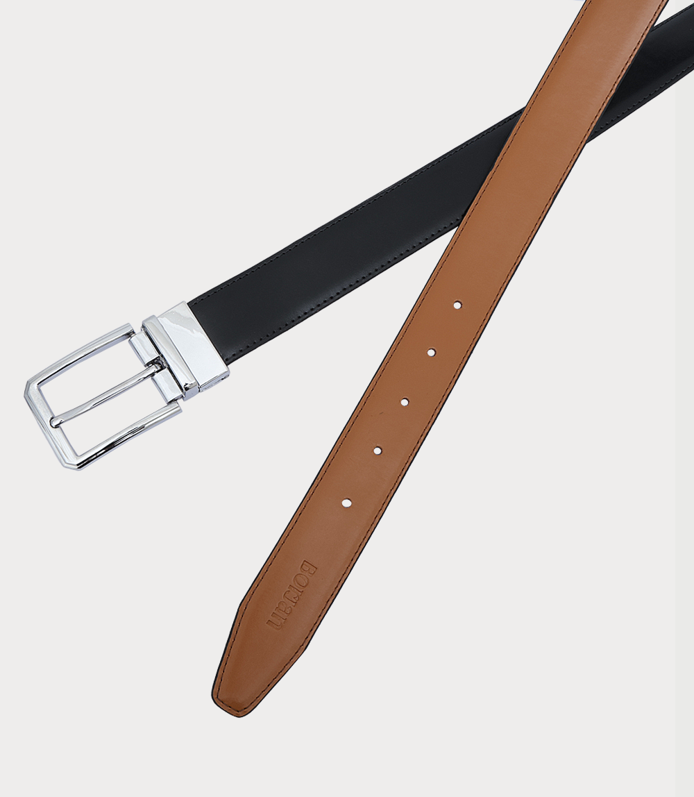 Men Belt-BLK/TAN