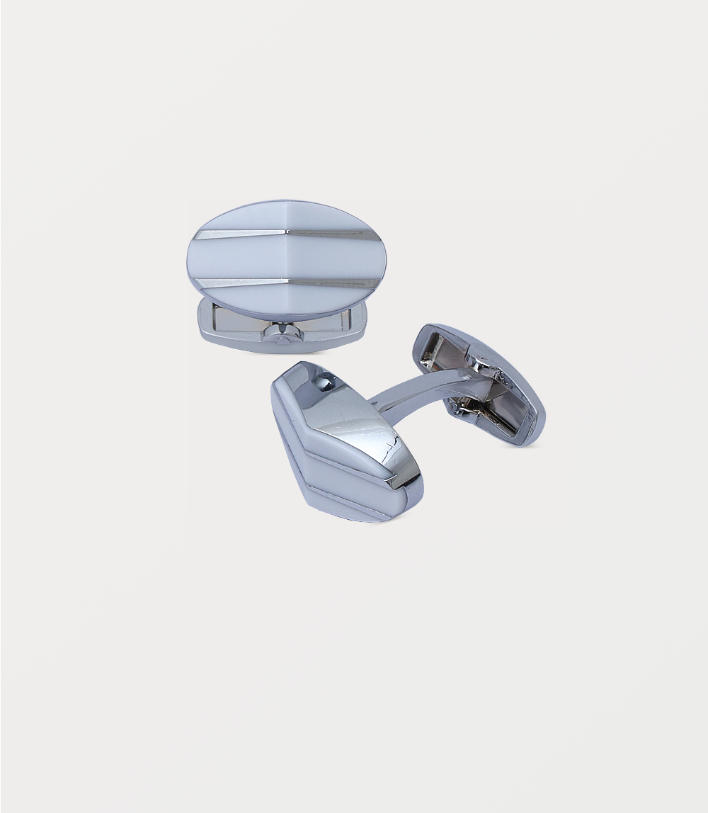 Men Cufflinks-WHITE