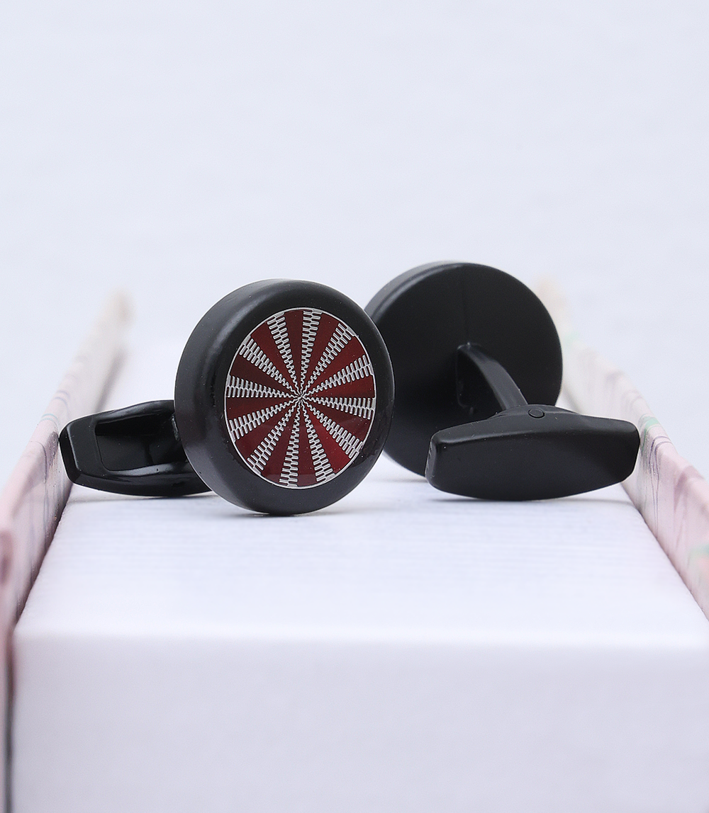 Men Cufflinks-RED