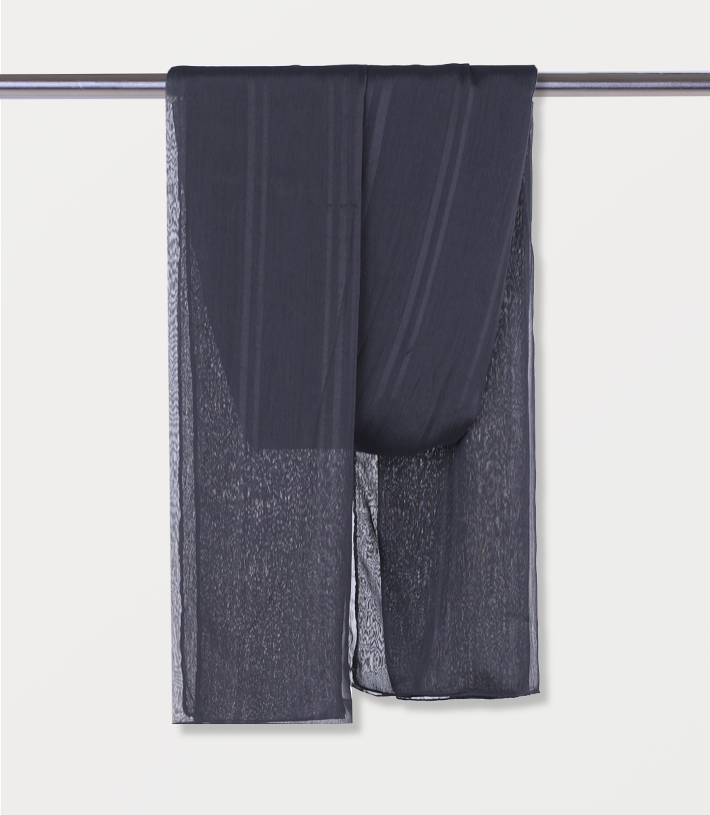 Women Scarf-CARBON BLK