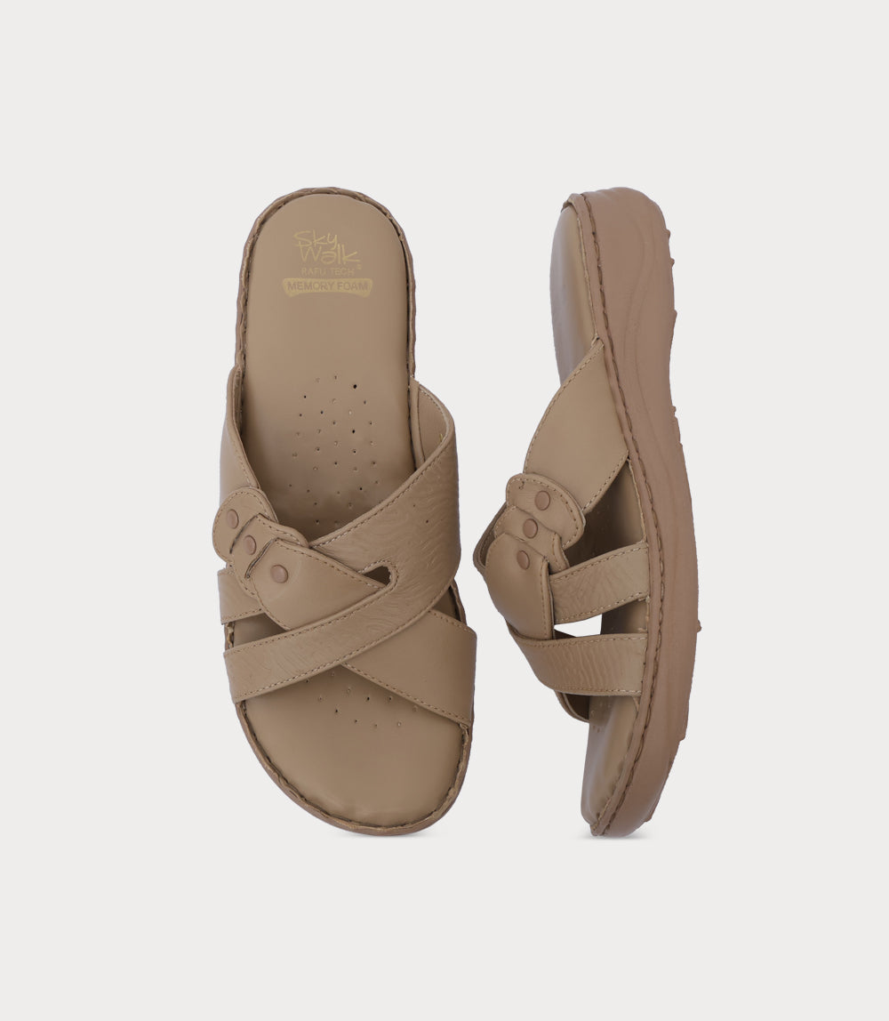 Women Comfort Slipper-BEIGE