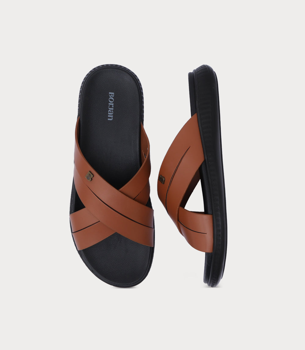 Men Slipper-TAN