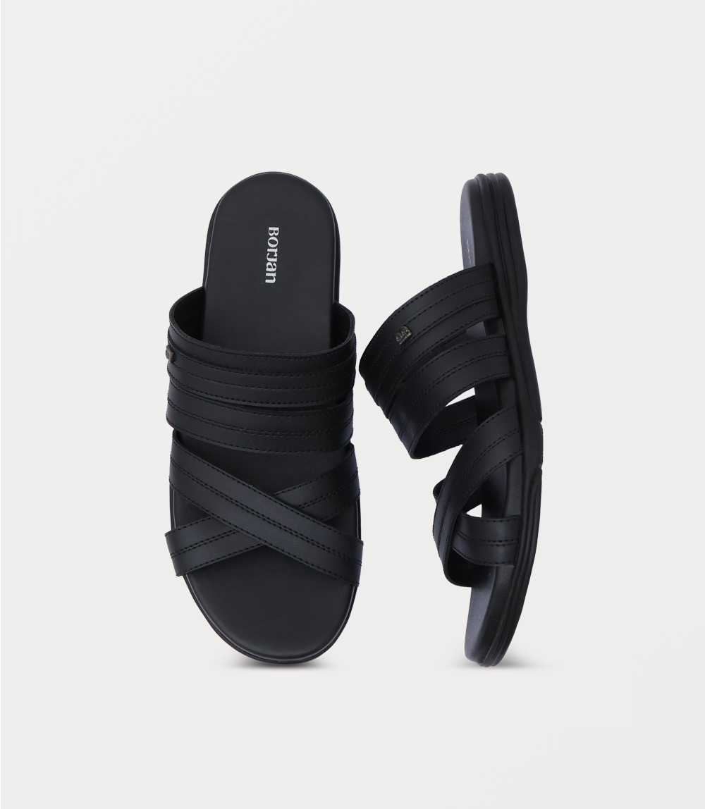 Men Slipper-BLACK C