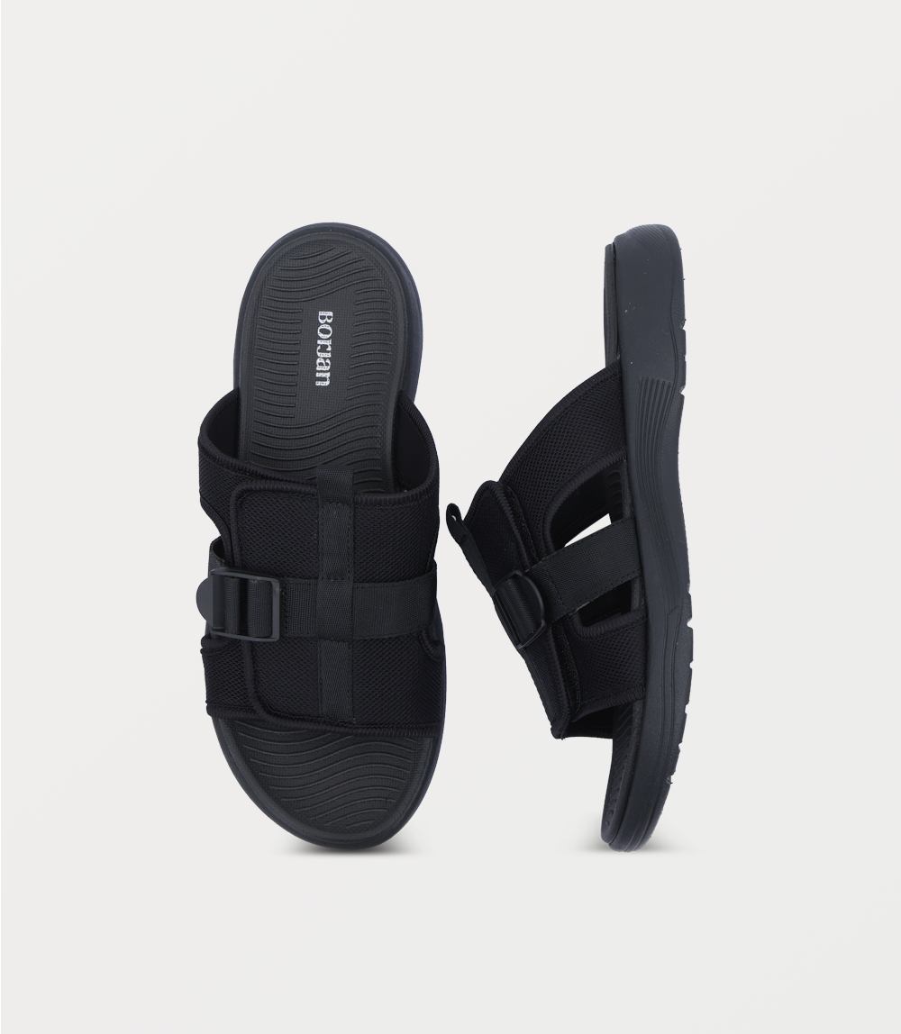 Men Slipper-BLACK