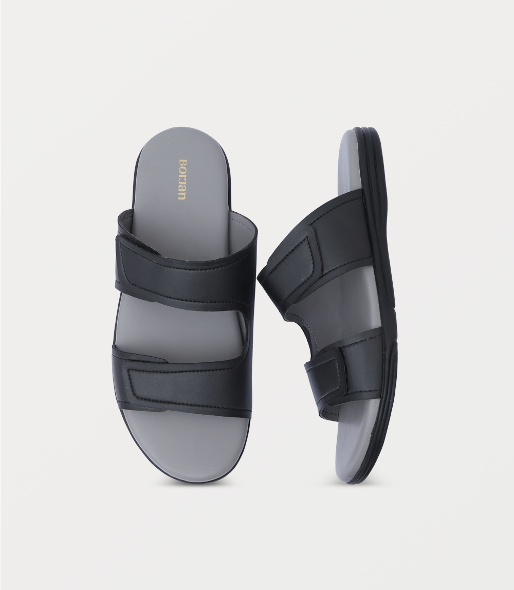 Men Slipper-BLACK