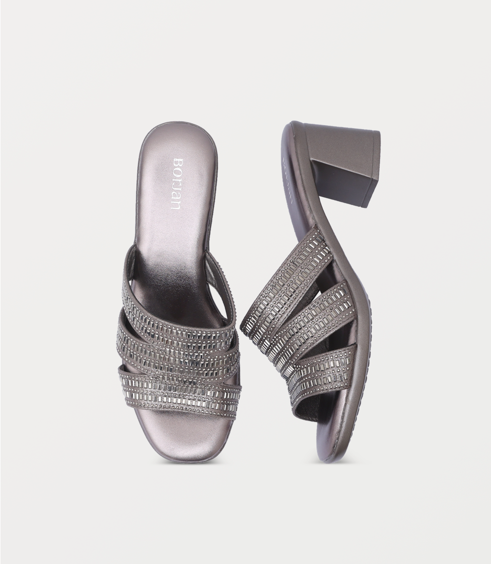 Women Slipper Heel-GUN