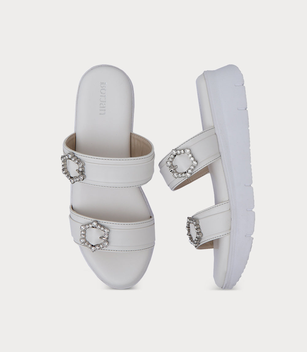 Women Comfort Slipper-WHITE