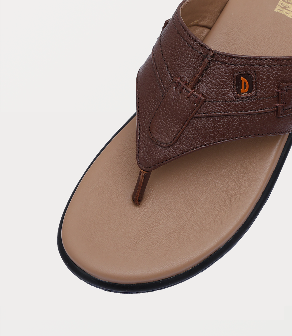 Men Chappal-BROWN