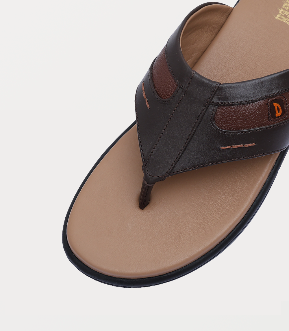 Men Chappal-BROWN