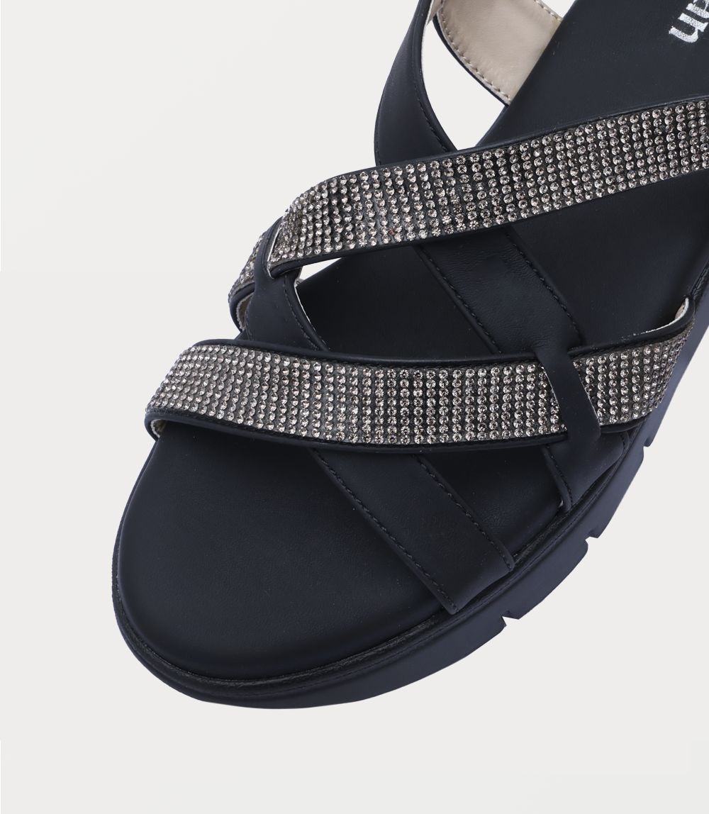 Women Comfort Sandal-BLACK