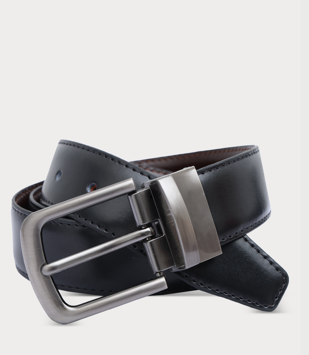 Men Belt-BLK/BROWN