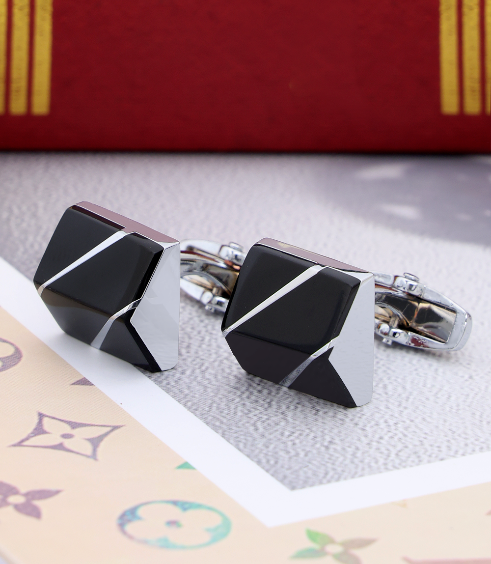 Men Cufflinks-BLACK