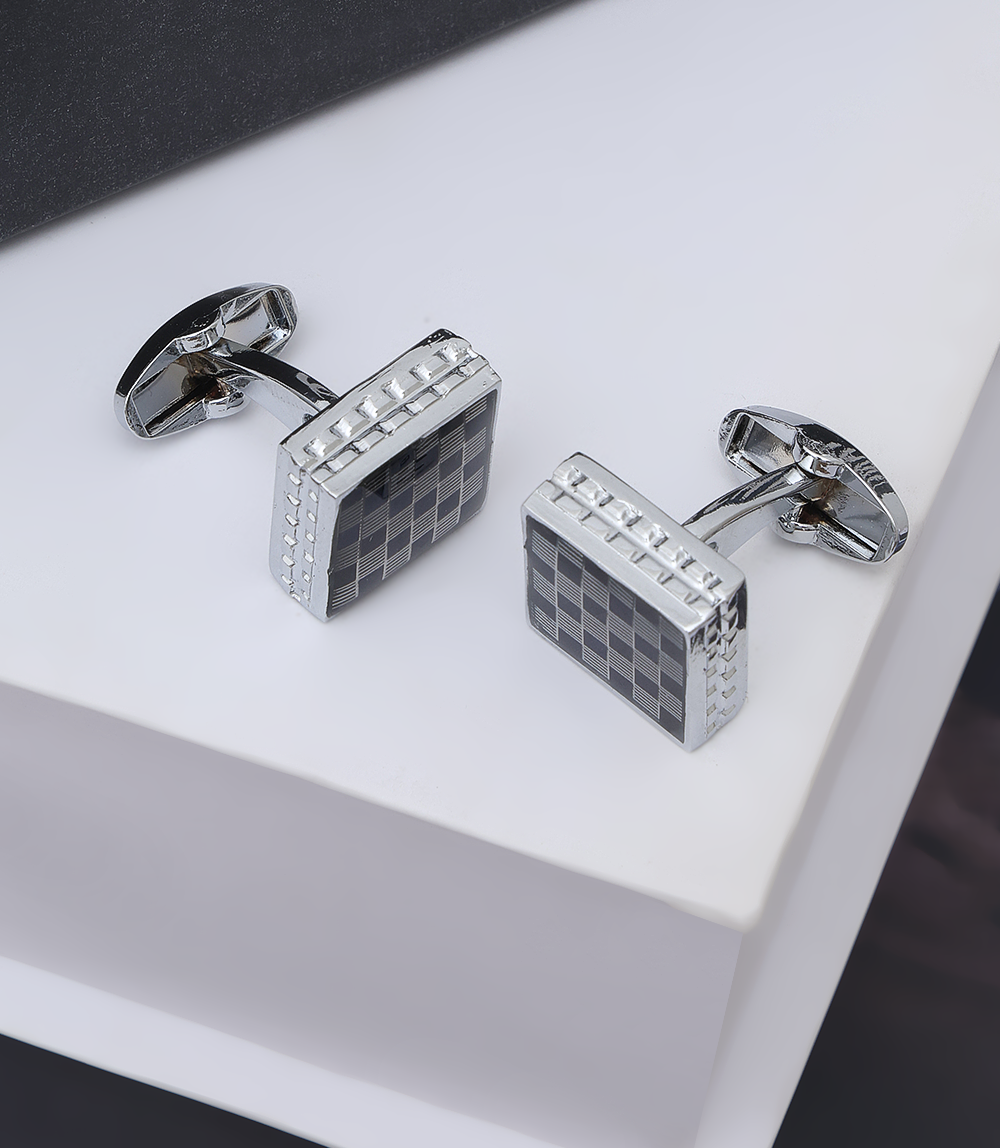 Men Cufflinks-GREY/BLUE