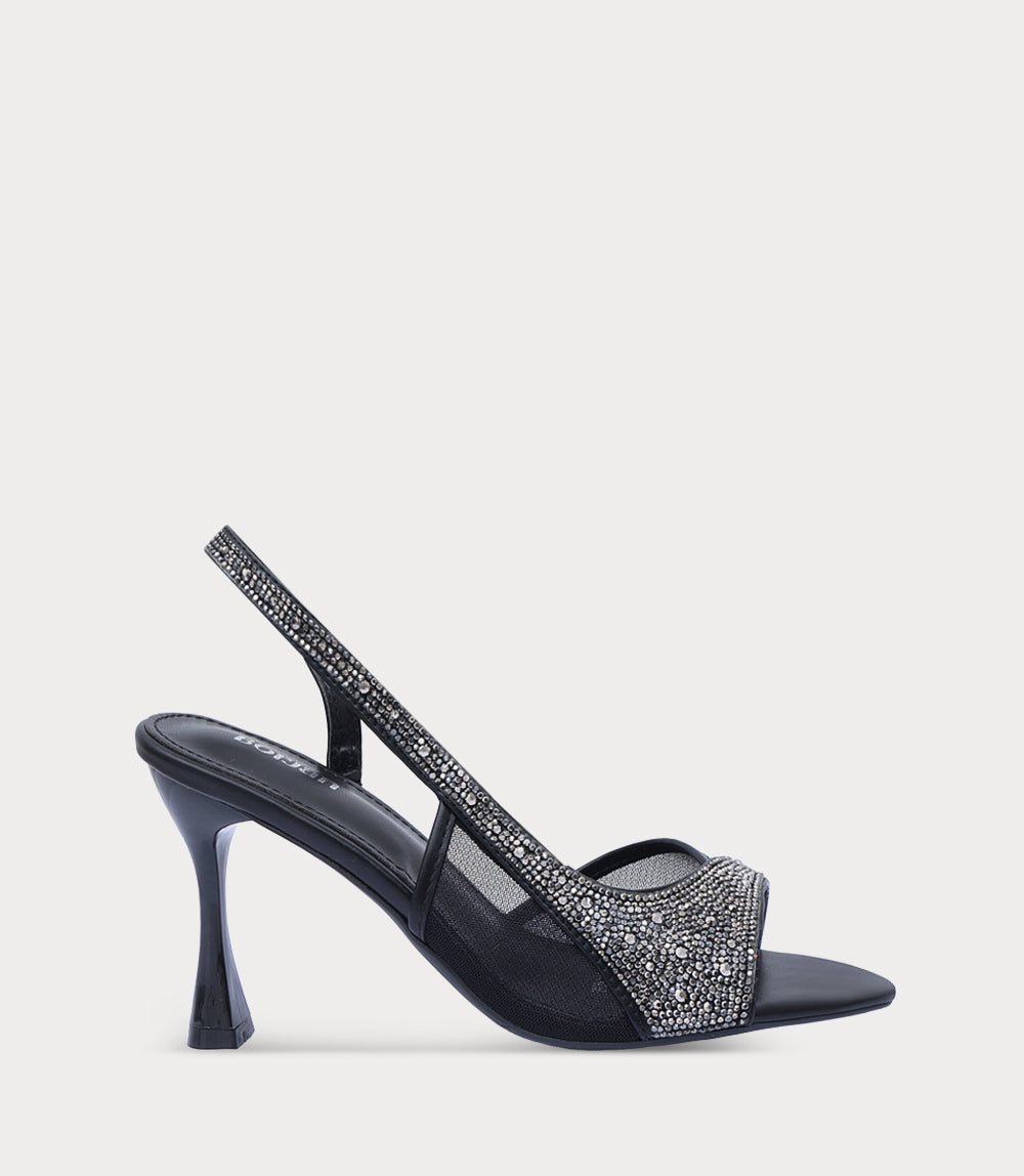 Women Sandal Heels-BLACK
