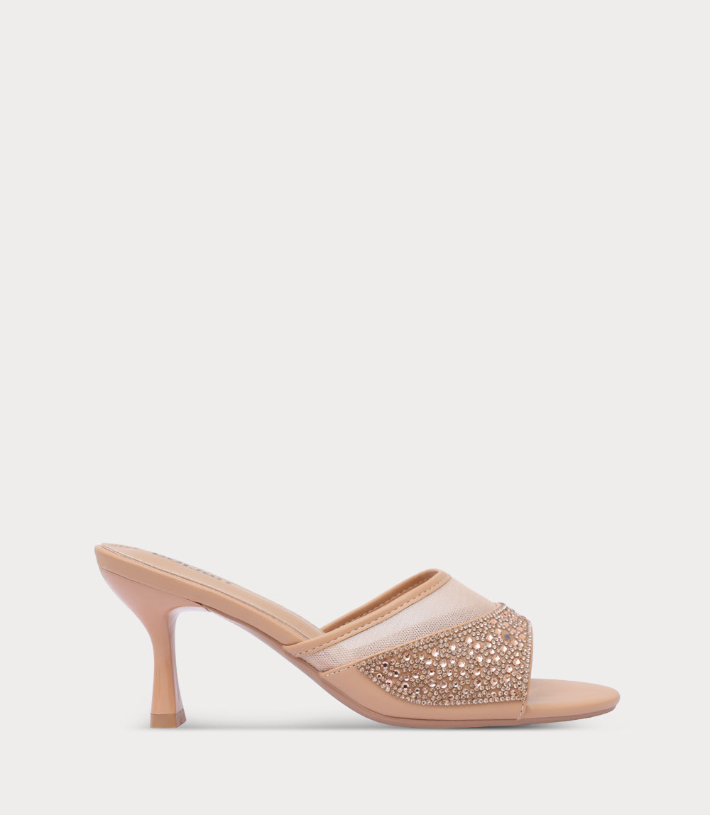 Women Slipper Heel-NUDE