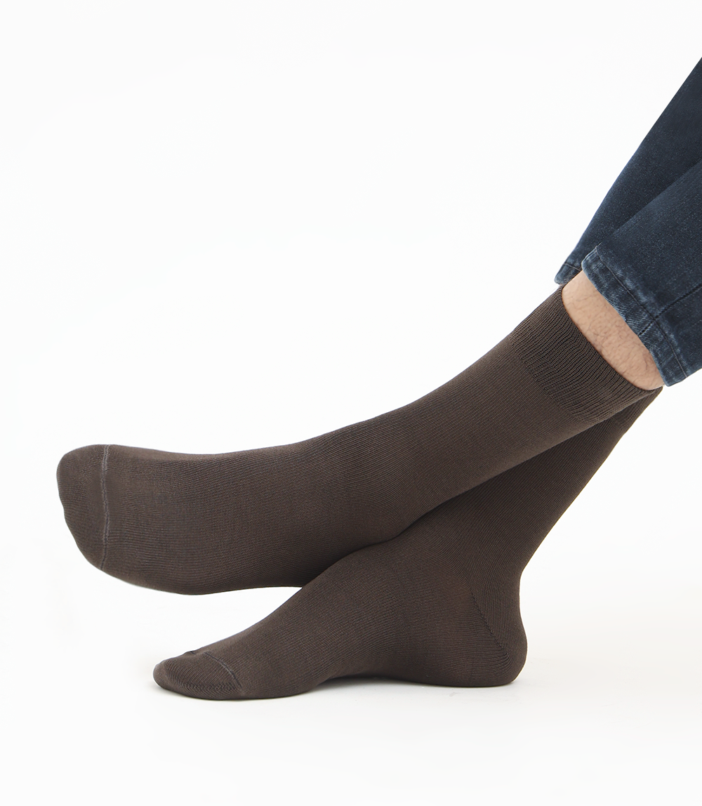 Men Socks-BROWN