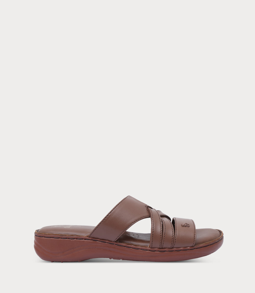 Women Comfort Slipper-BROWN