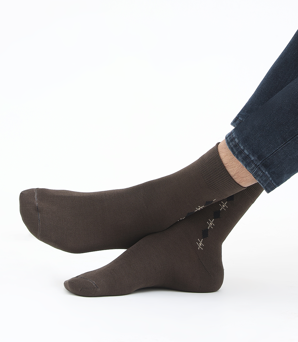 Men Socks-BROWN