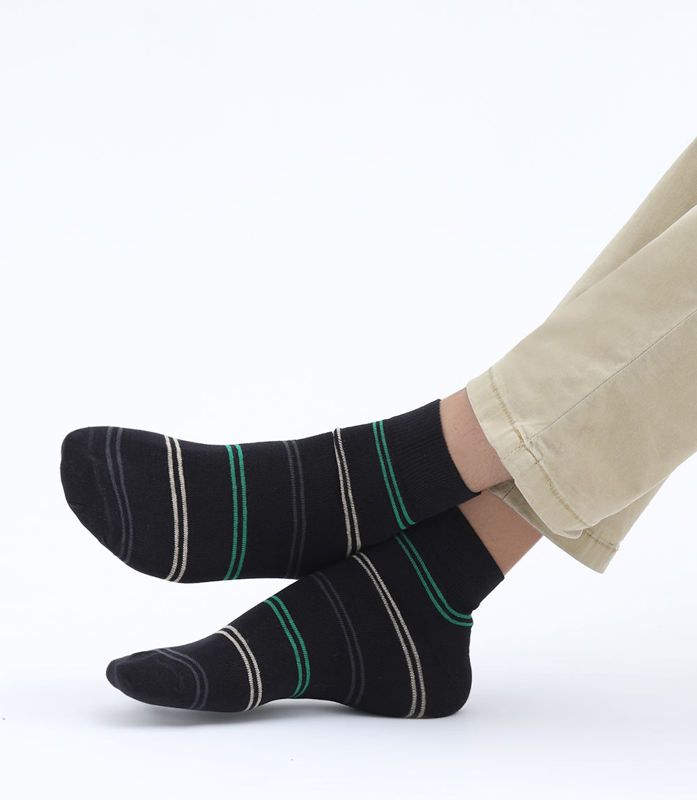 Men Socks-BLK/MULTY