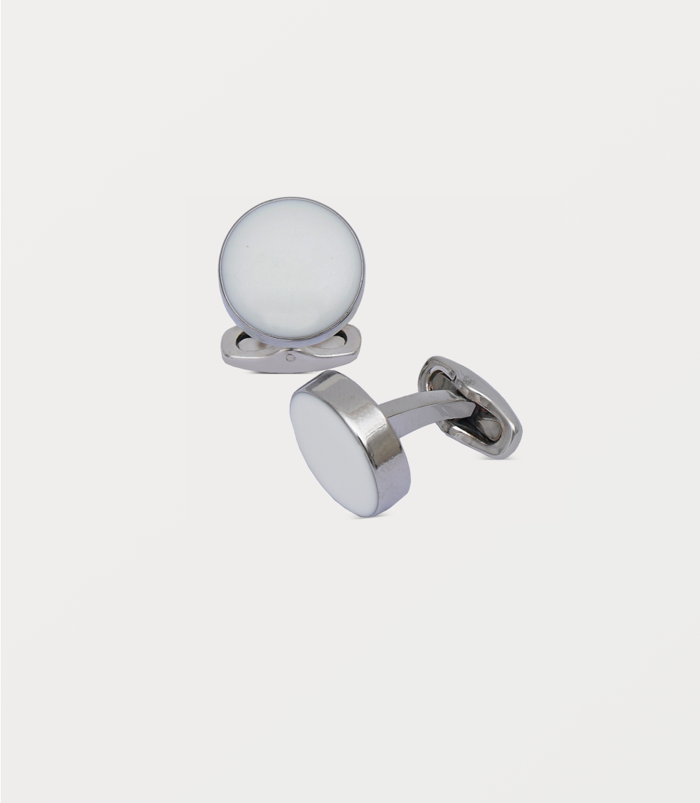 Men Cufflinks-WHITE