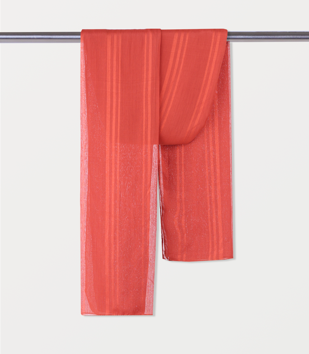 Women Scarf-BRICK RED