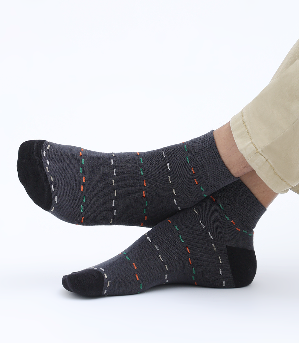Men Socks-GREY/MULTY