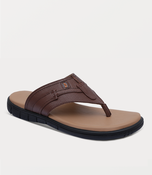 Men Chappal-BROWN
