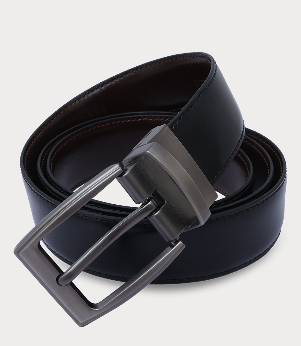 Men Belt-BLK/BROWN