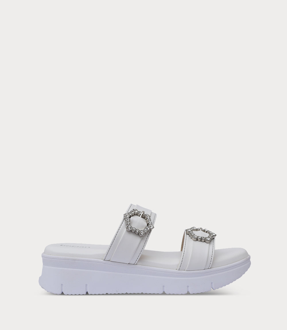 Women Comfort Slipper-WHITE