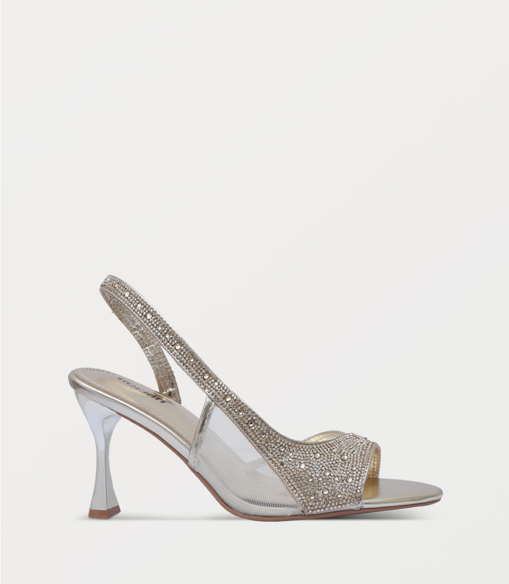 Women Sandal Heels-GOLD