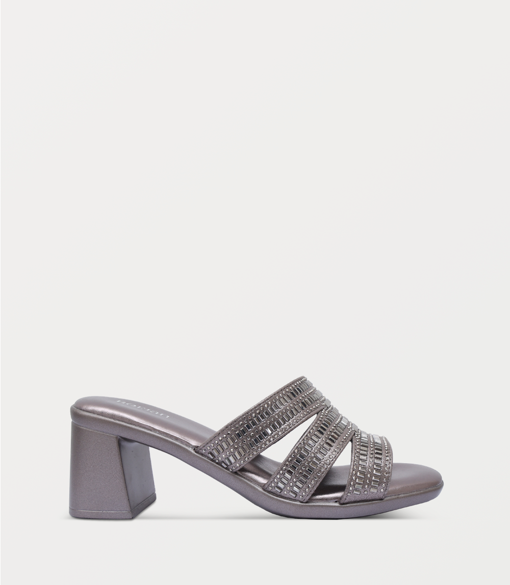 Women Slipper Heel-GUN