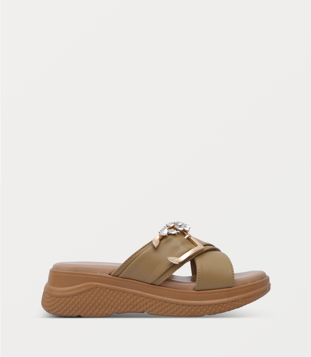 Women Comfort Slipper-MUSTARD