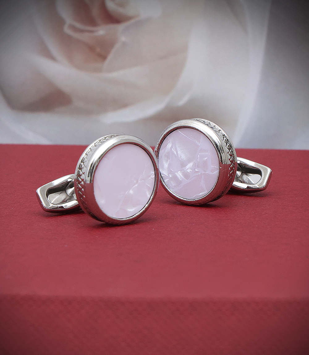 Men Cufflinks-WHITE