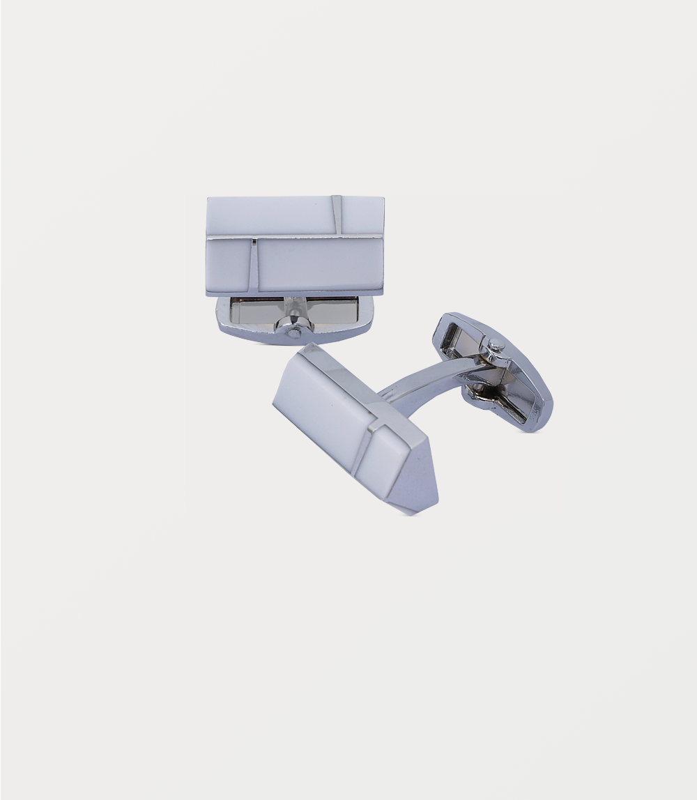 Men Cufflinks-WHITE