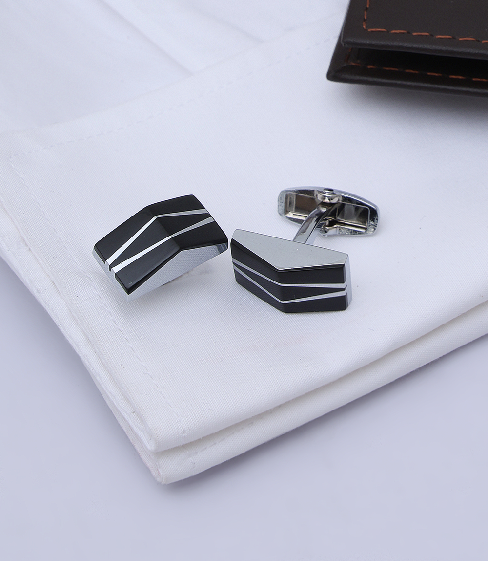 Men Cufflinks-BLACK