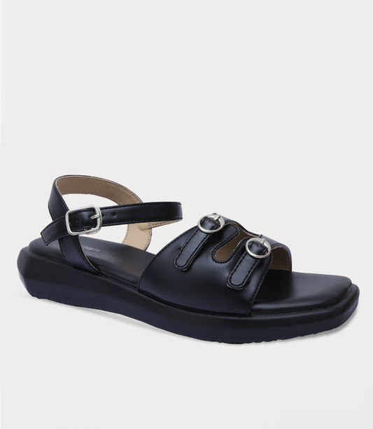 Women Comfort Sandal-BLACK