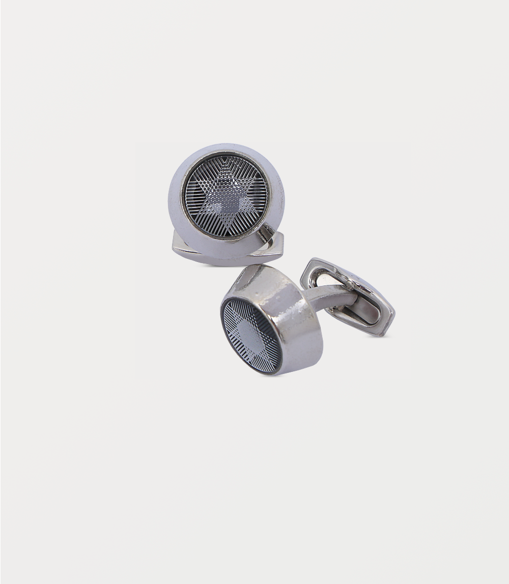 Men Cufflinks-GUN METAL