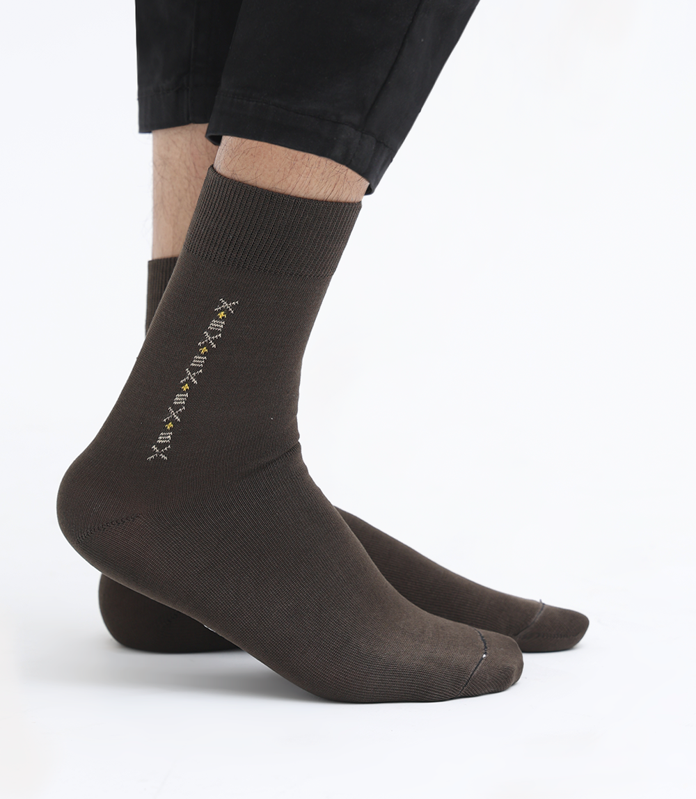 Men Socks-BROWN