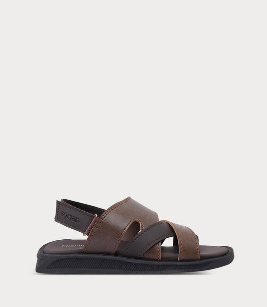 Men Sandal-BROWN