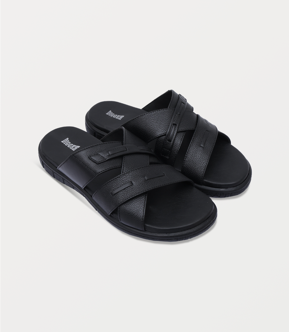 Men Slipper-BLACK