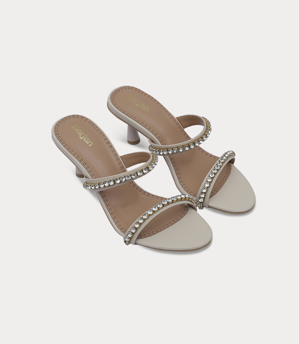 Women Slipper Heels-IVORY