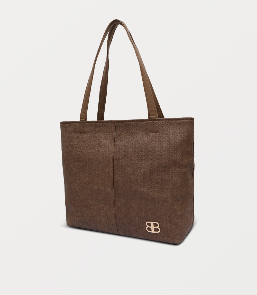 Women Shoulder Bag-BROWN