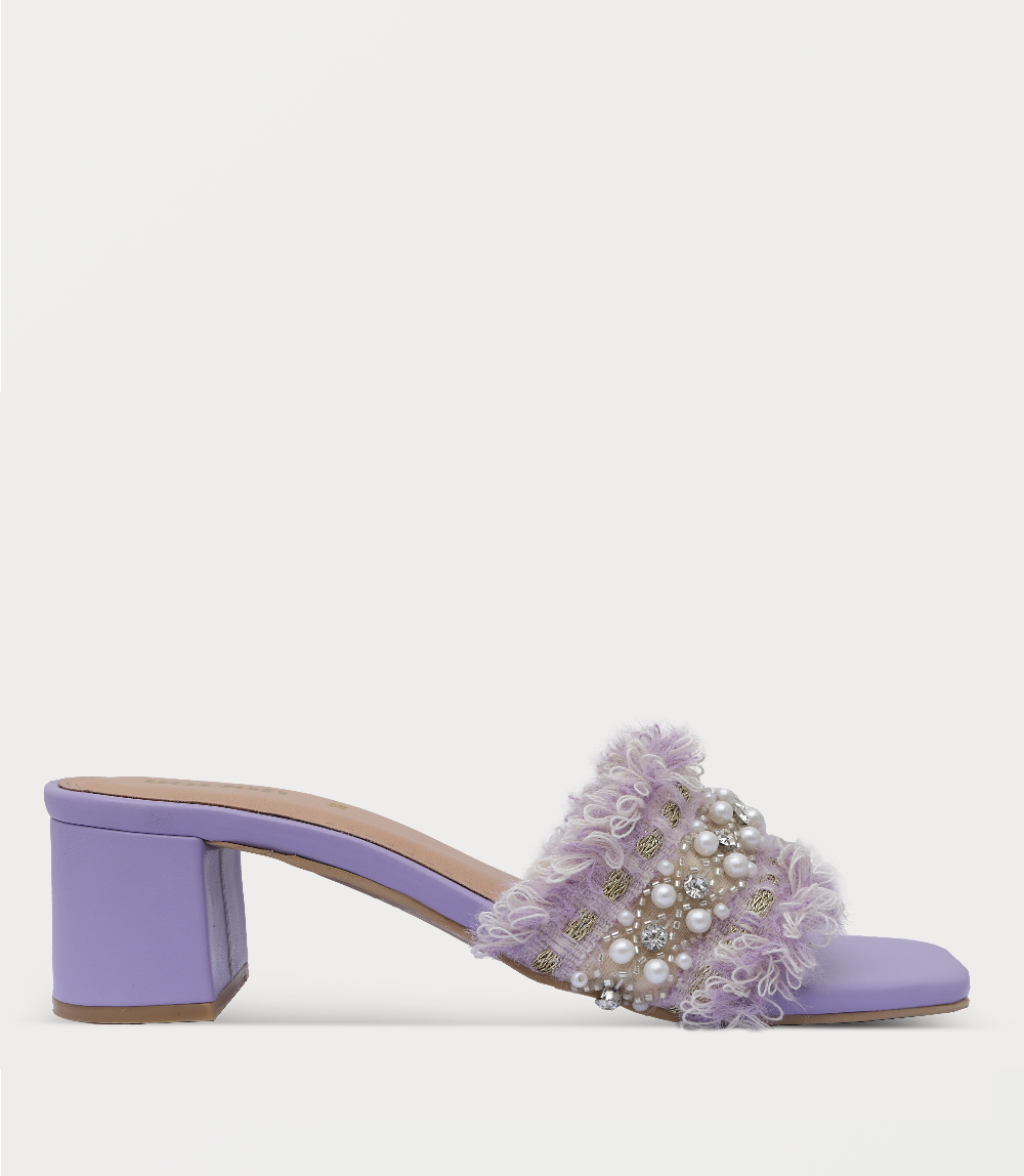 Women Slipper Heels-LILAC