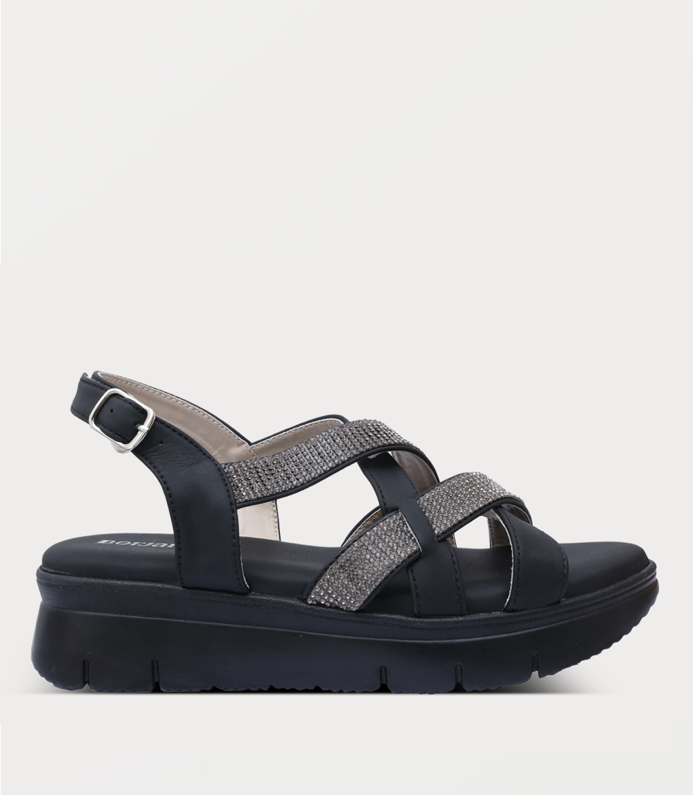 Women Comfort Sandal-BLACK