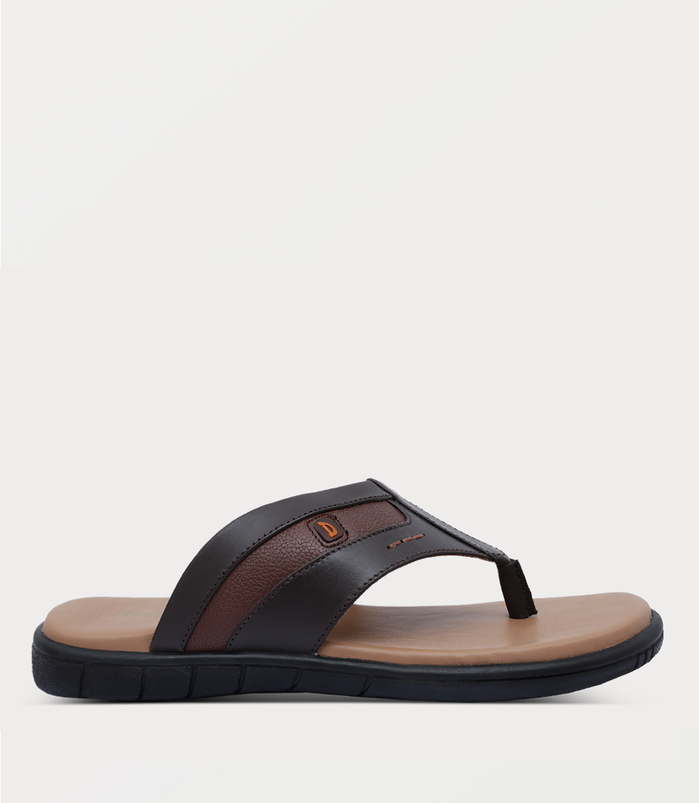 Men Chappal-BROWN