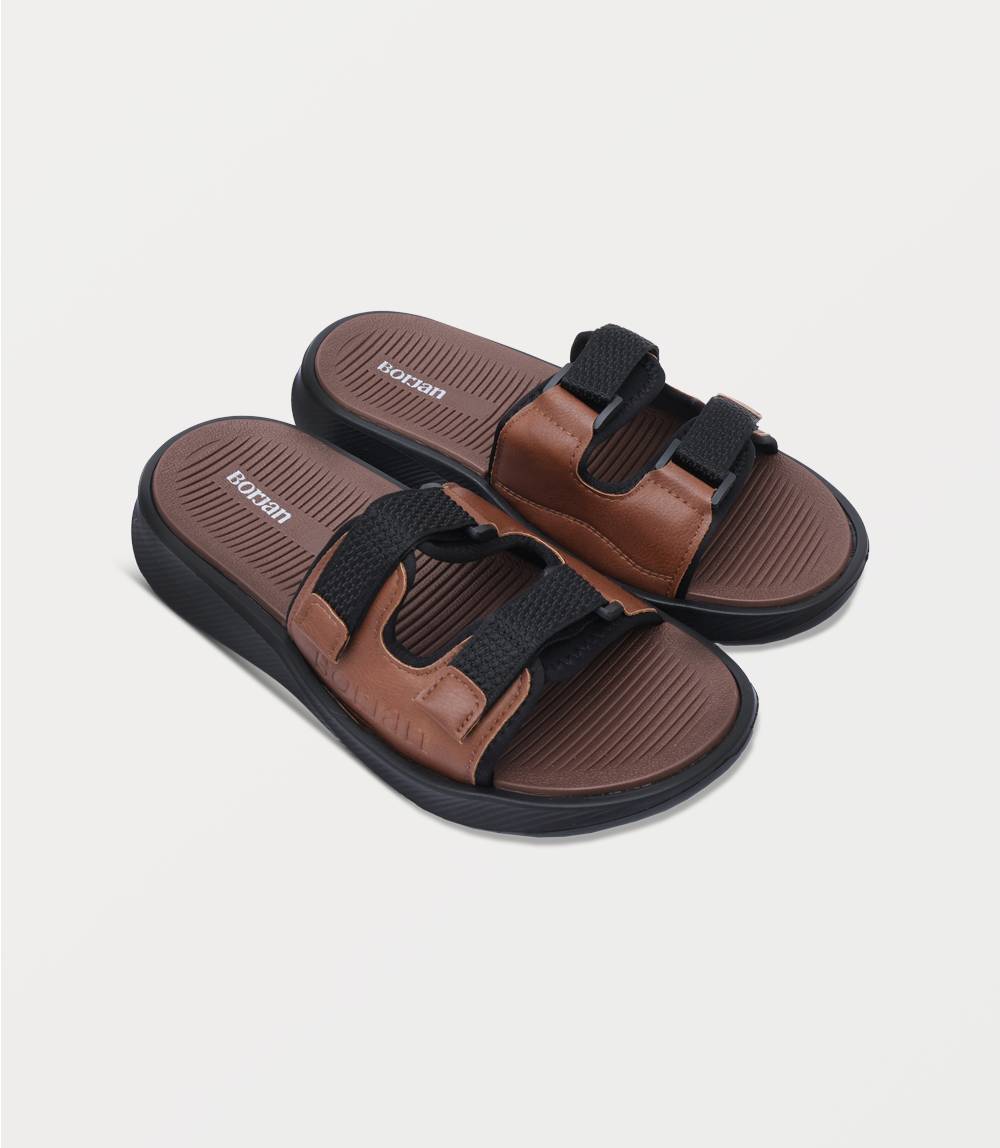 Men Slipper-BROWN