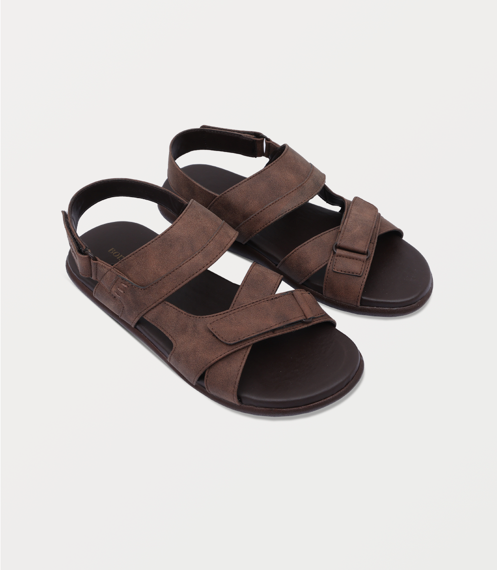 Men Sandal-BROWN
