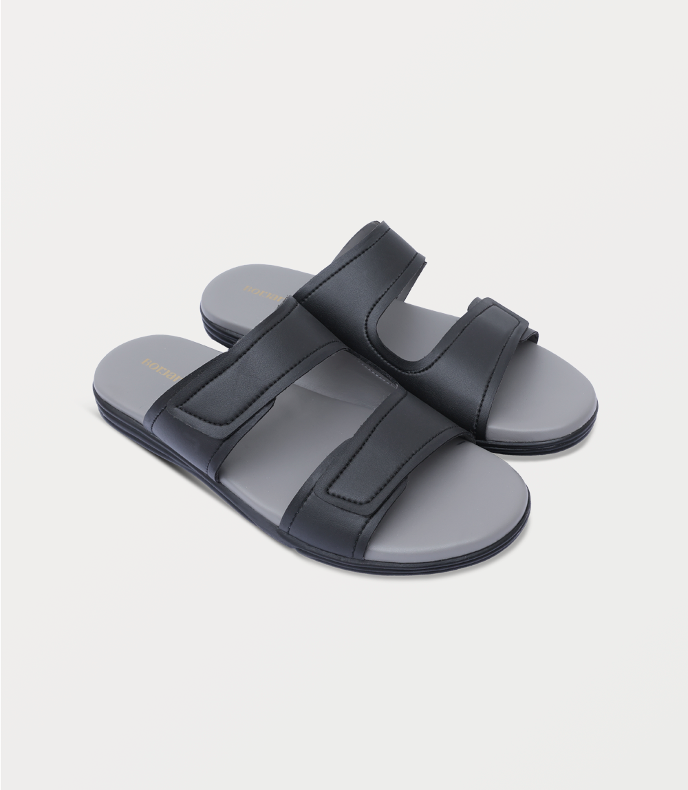 Men Slipper-BLACK