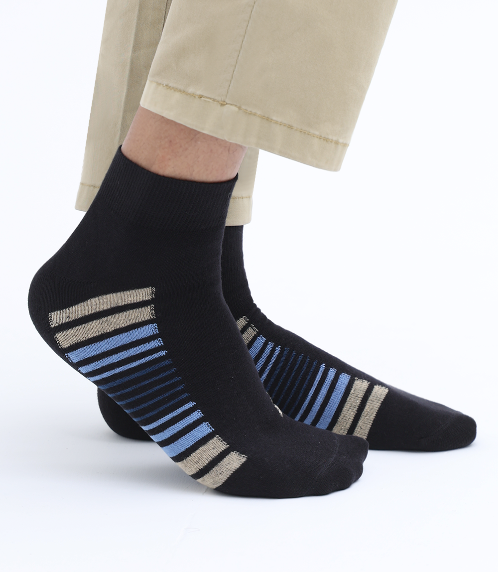 Men Socks-BLK/MULTY