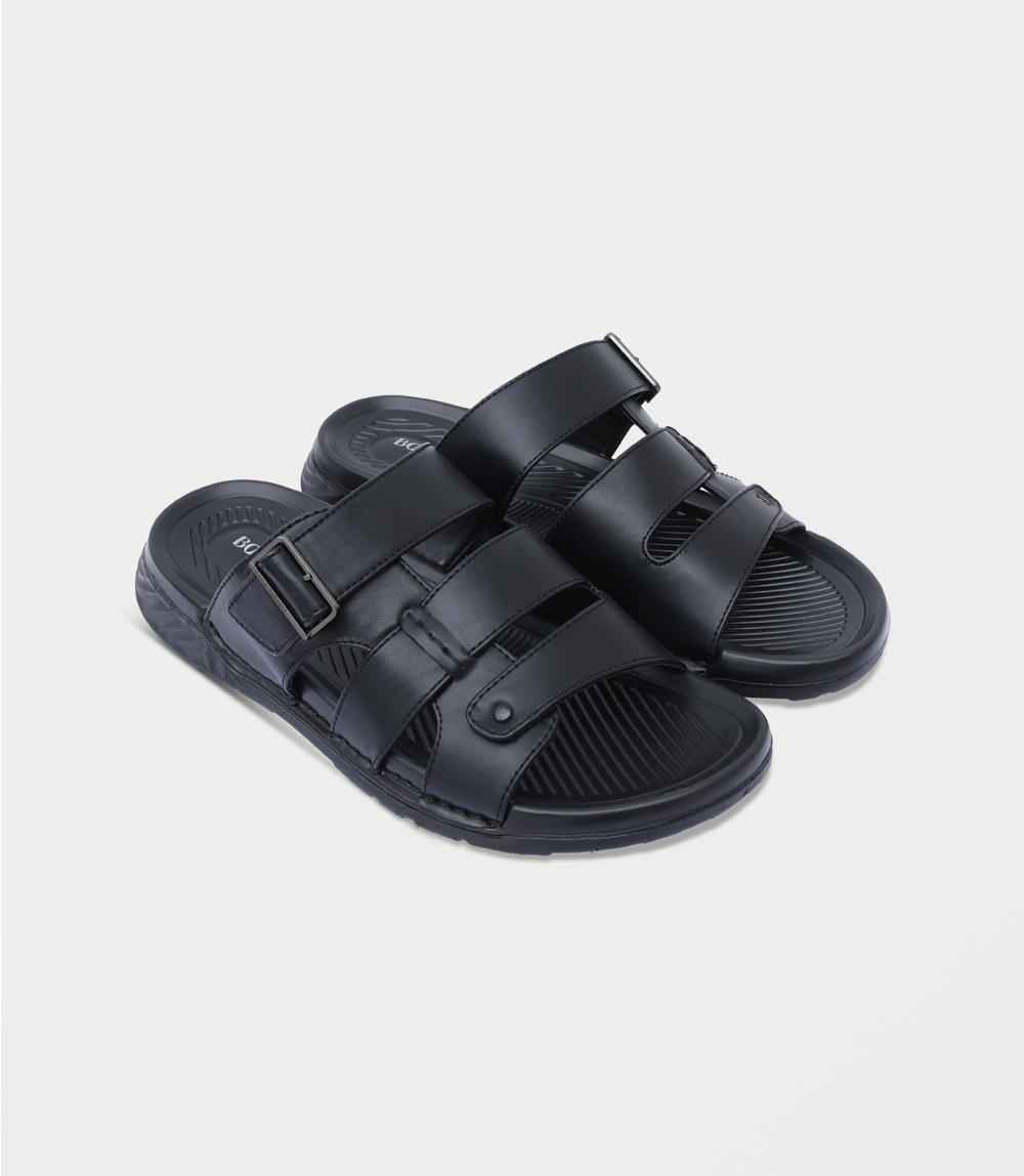 Men Slipper-BLACK